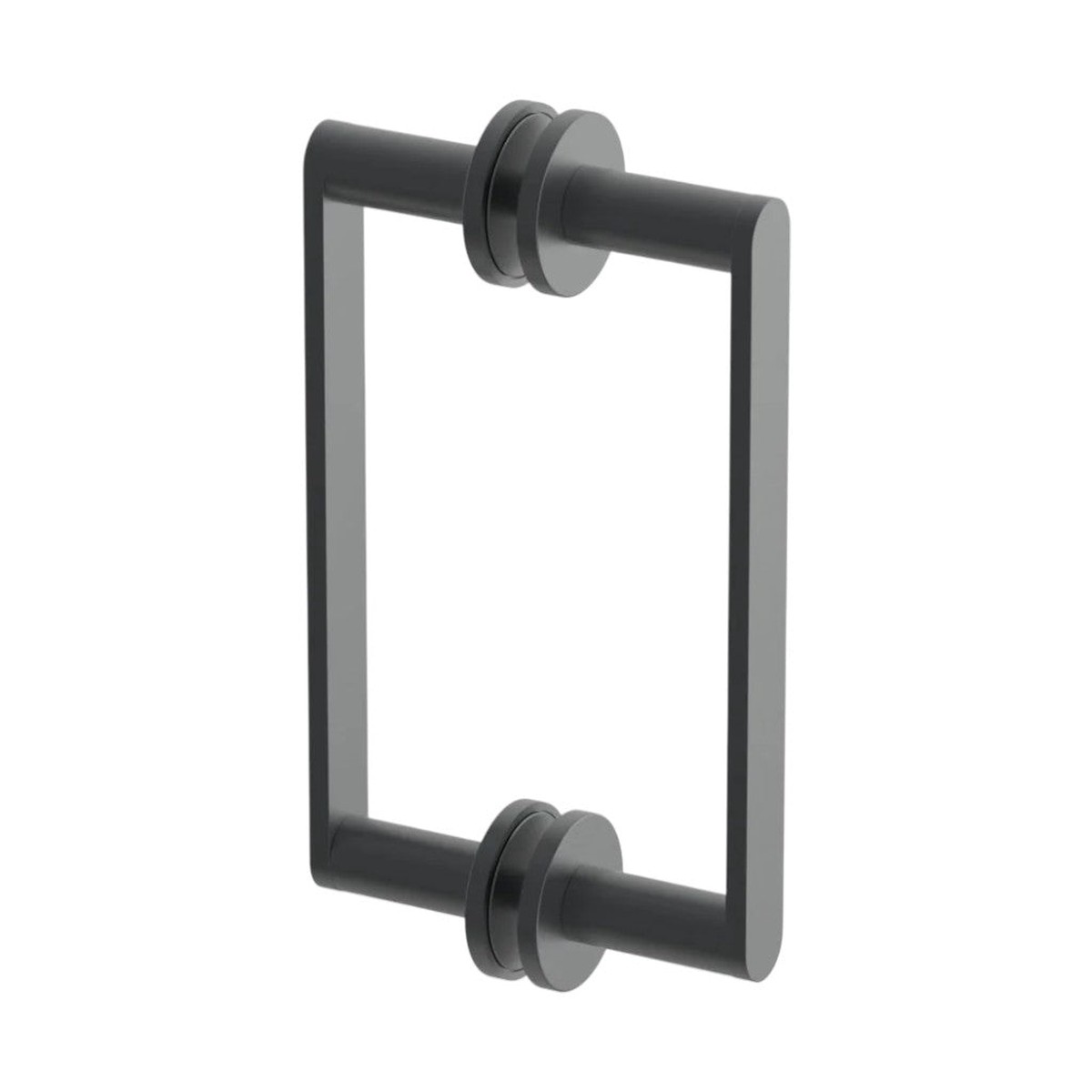 Contemporary Double Sided Shower Door Handle - Door Mount - 8 BrassGun Metal