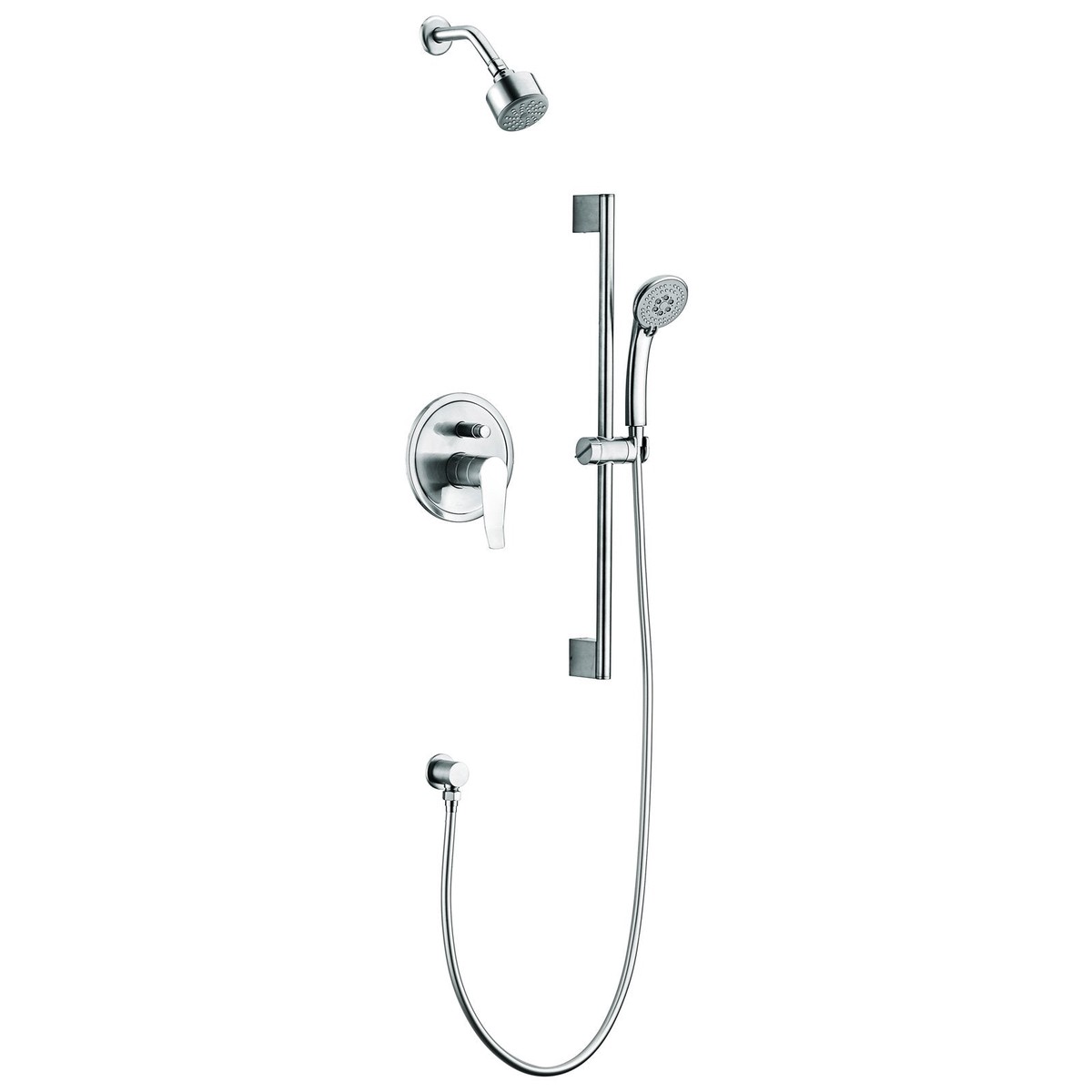 Dawn Everglades Series Shower Combo Set Wall Mounted Showerhead with Slide Bar Handheld Shower