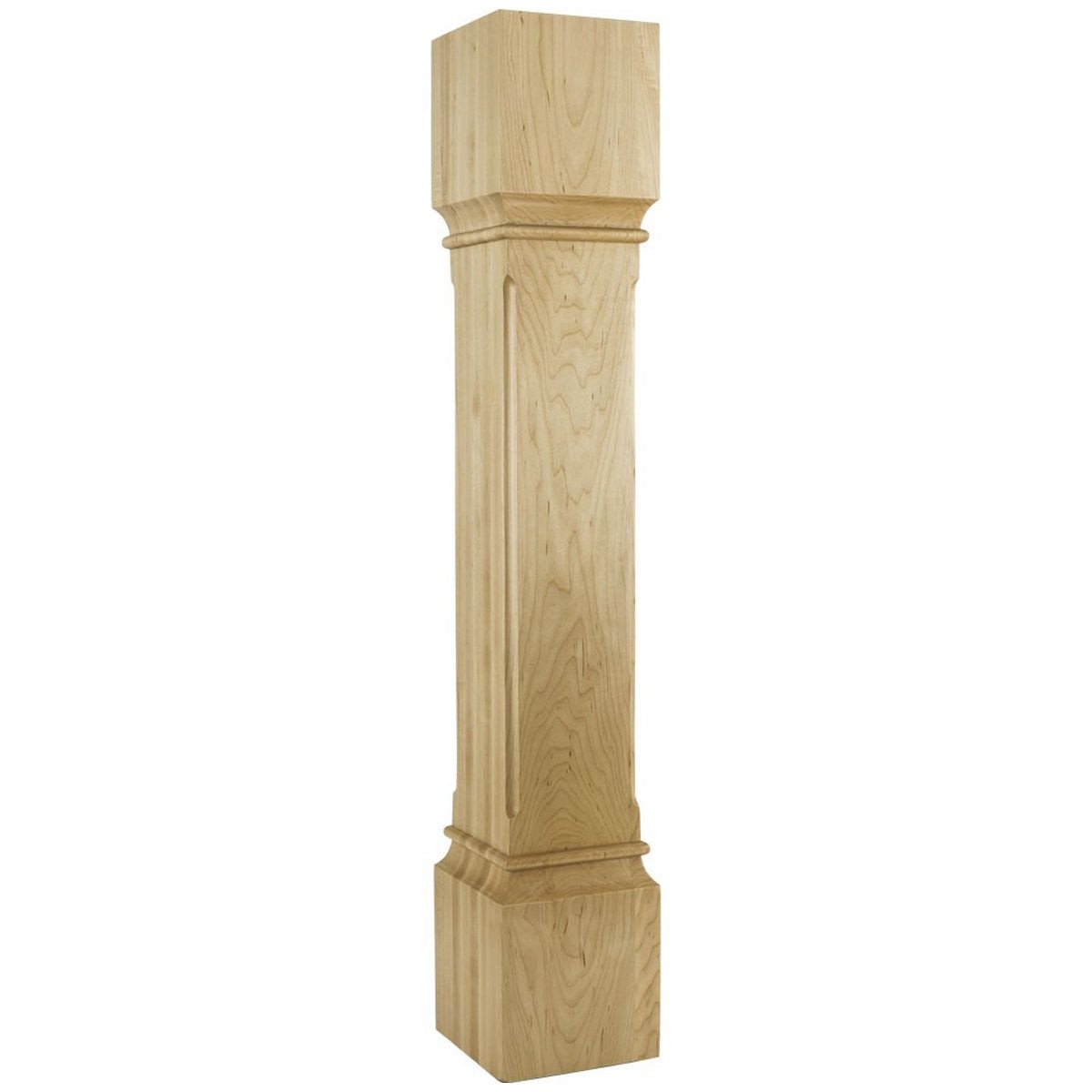 Hardware Resources Transitional Alder Post with Fluted Corners