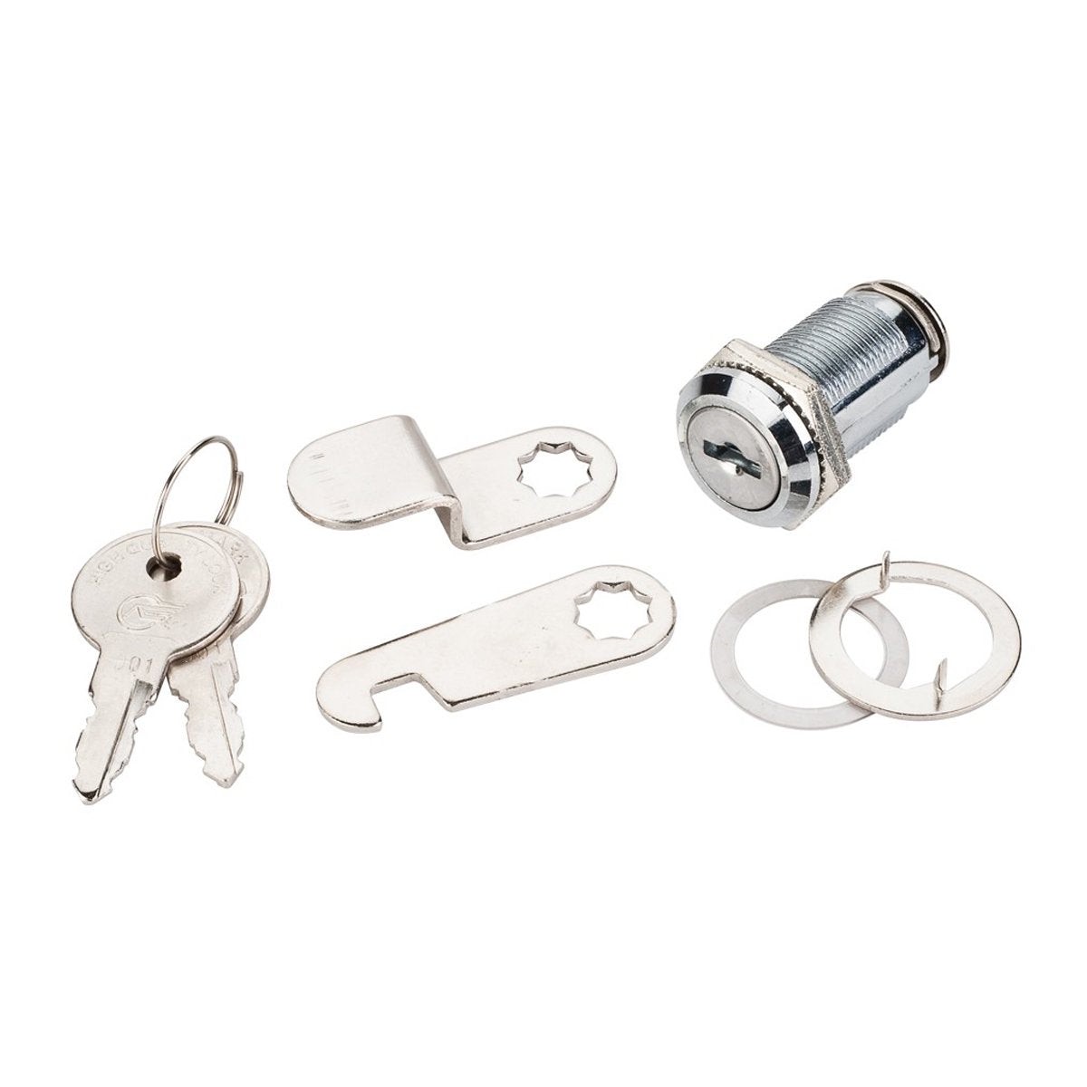 Hardware Resources 1-12 Length Chrome Cam Lock Keyed Alike (Sold in Packs of 5)