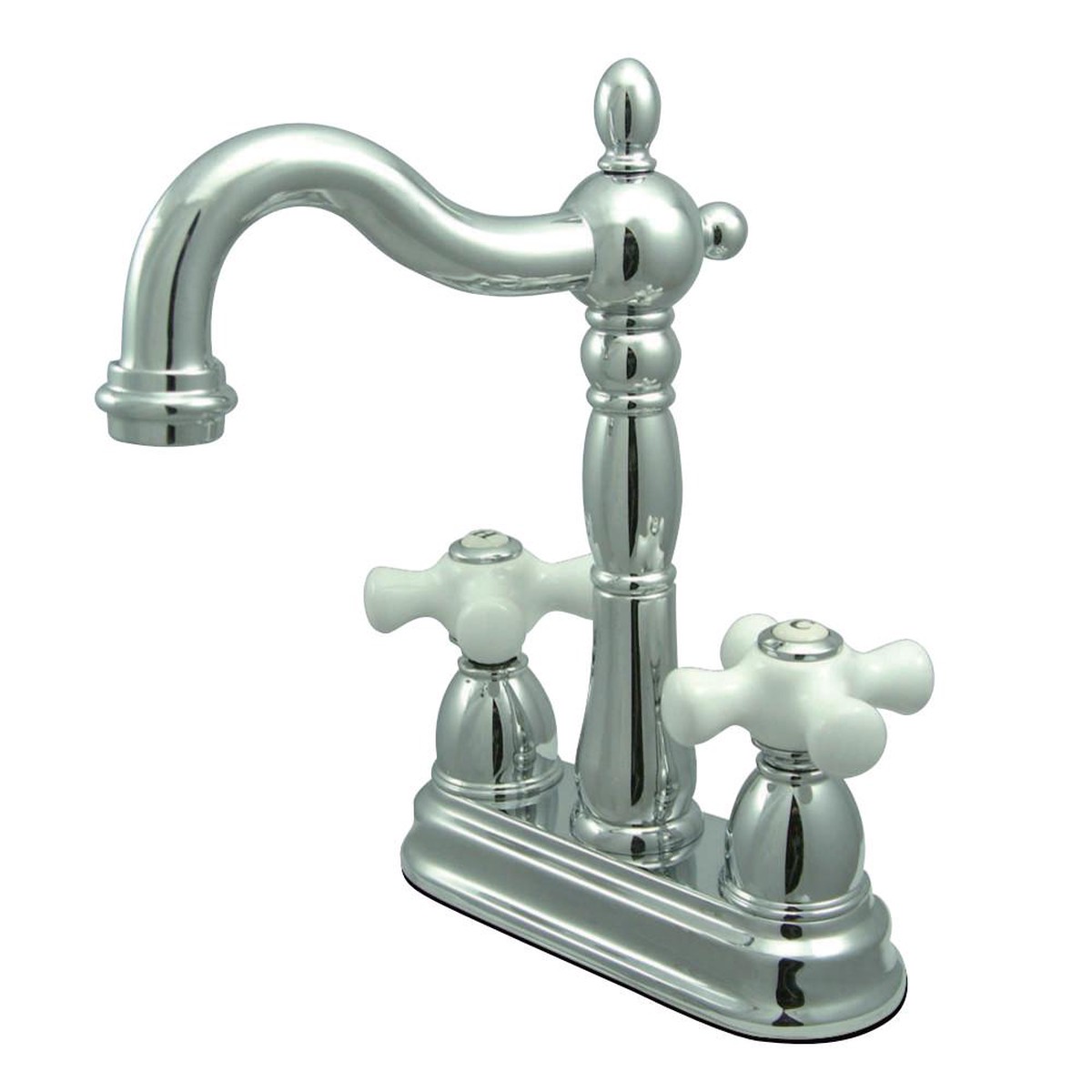 Kingston Brass Cross Handle Bar Faucet without Pop-Up Rod