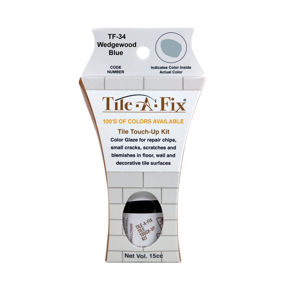 TF-34 Tile-A-Fix Touch Up Repair Glaze - Wedgewood Blue