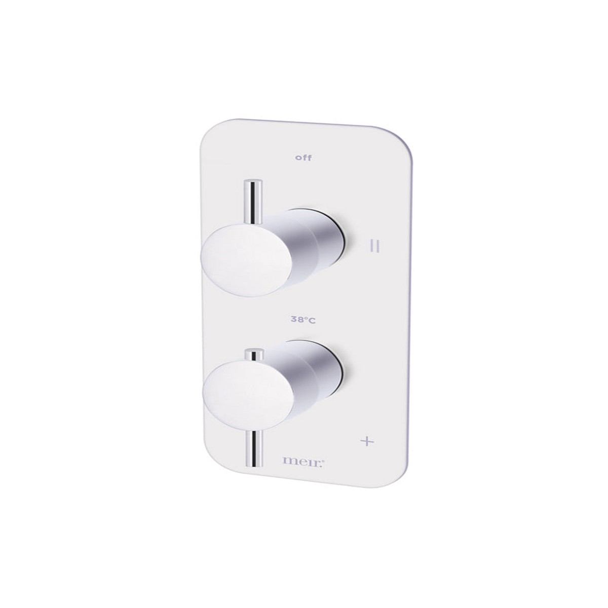 Two-Way Thermostatic Mixer Valve with Diverter - Polished Chrome