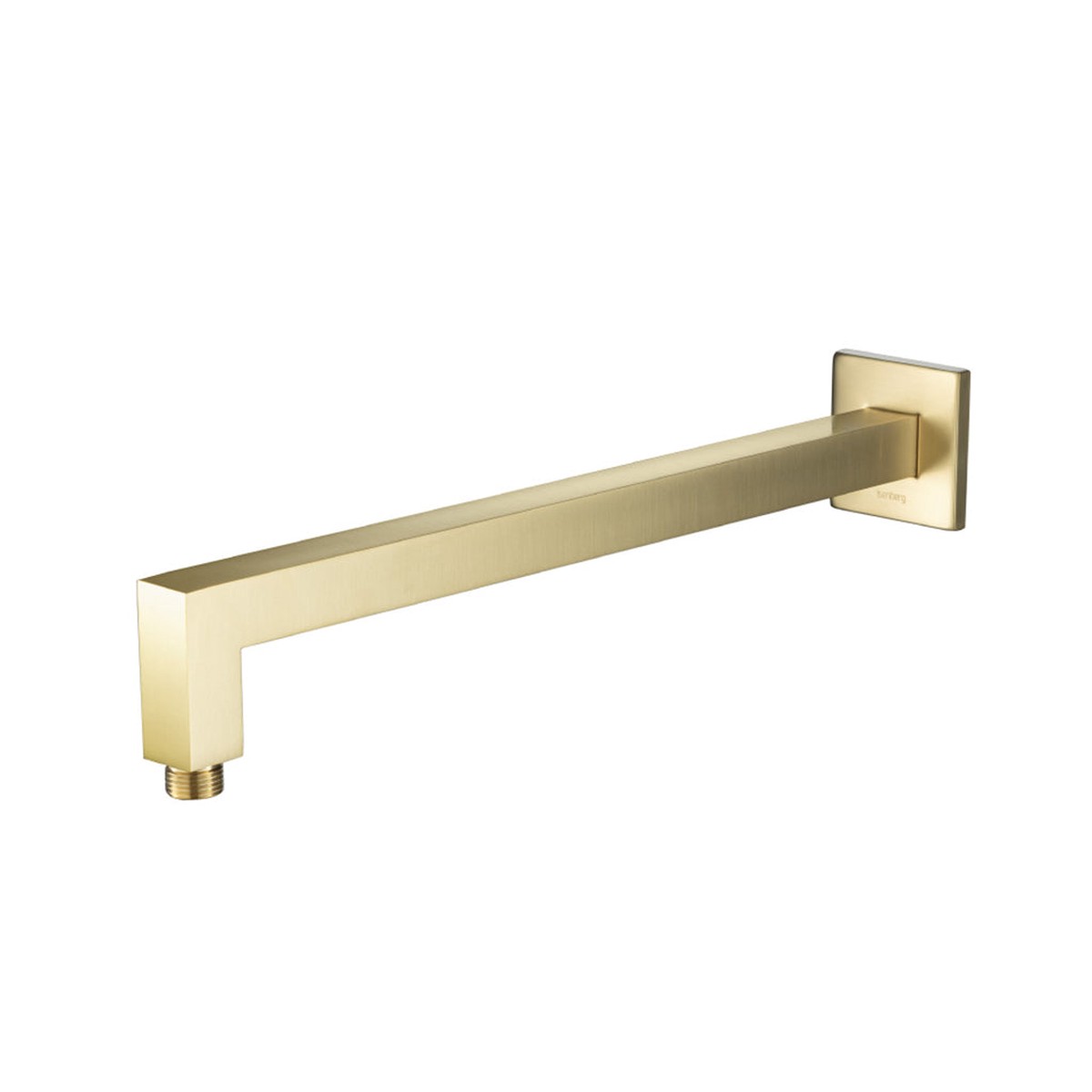 Universal Square Shower Arm - Wall Mount - 16 BrassSatin Brass