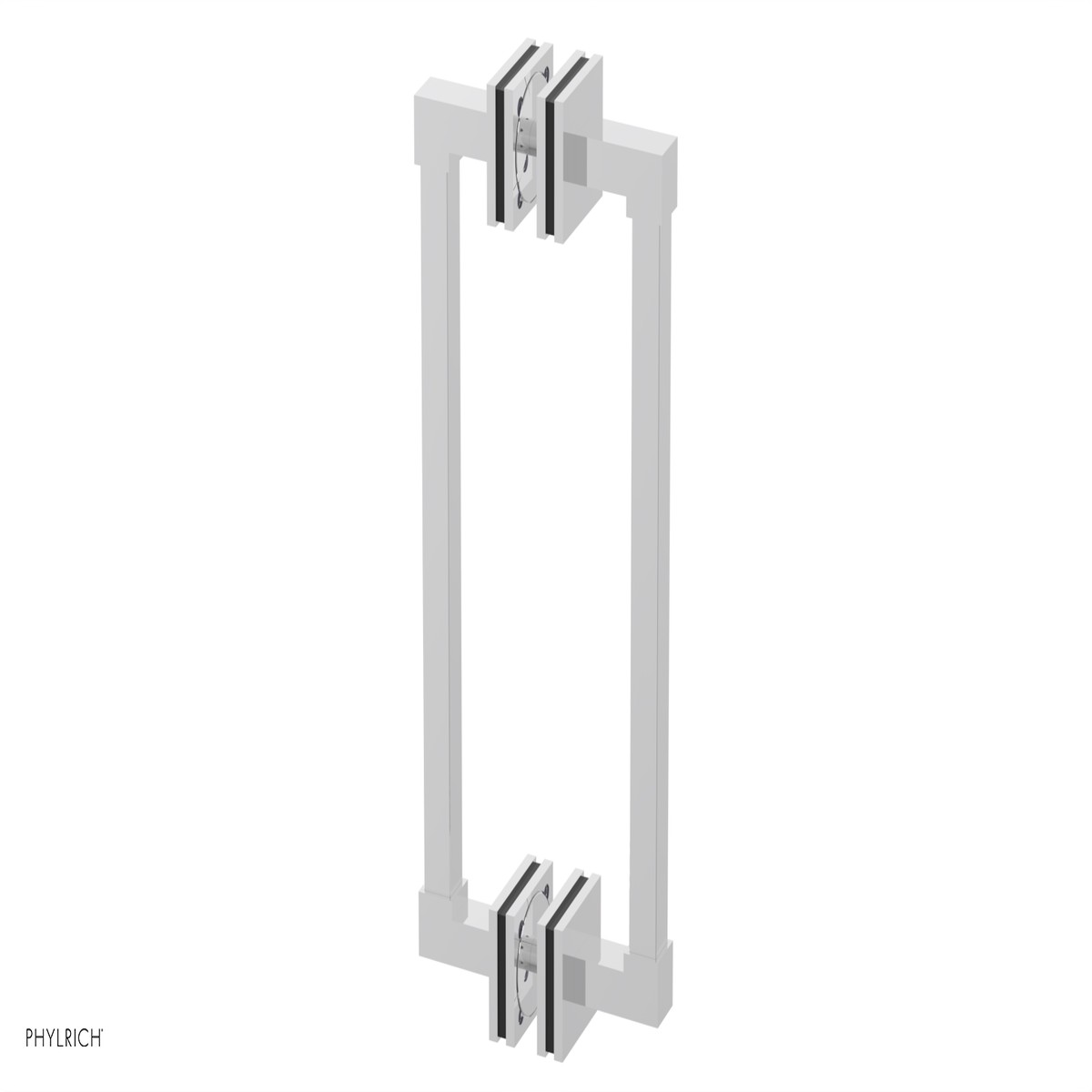 JOLIE - 12 Double Sided Shower Pull with Black Accents 222S-93-12