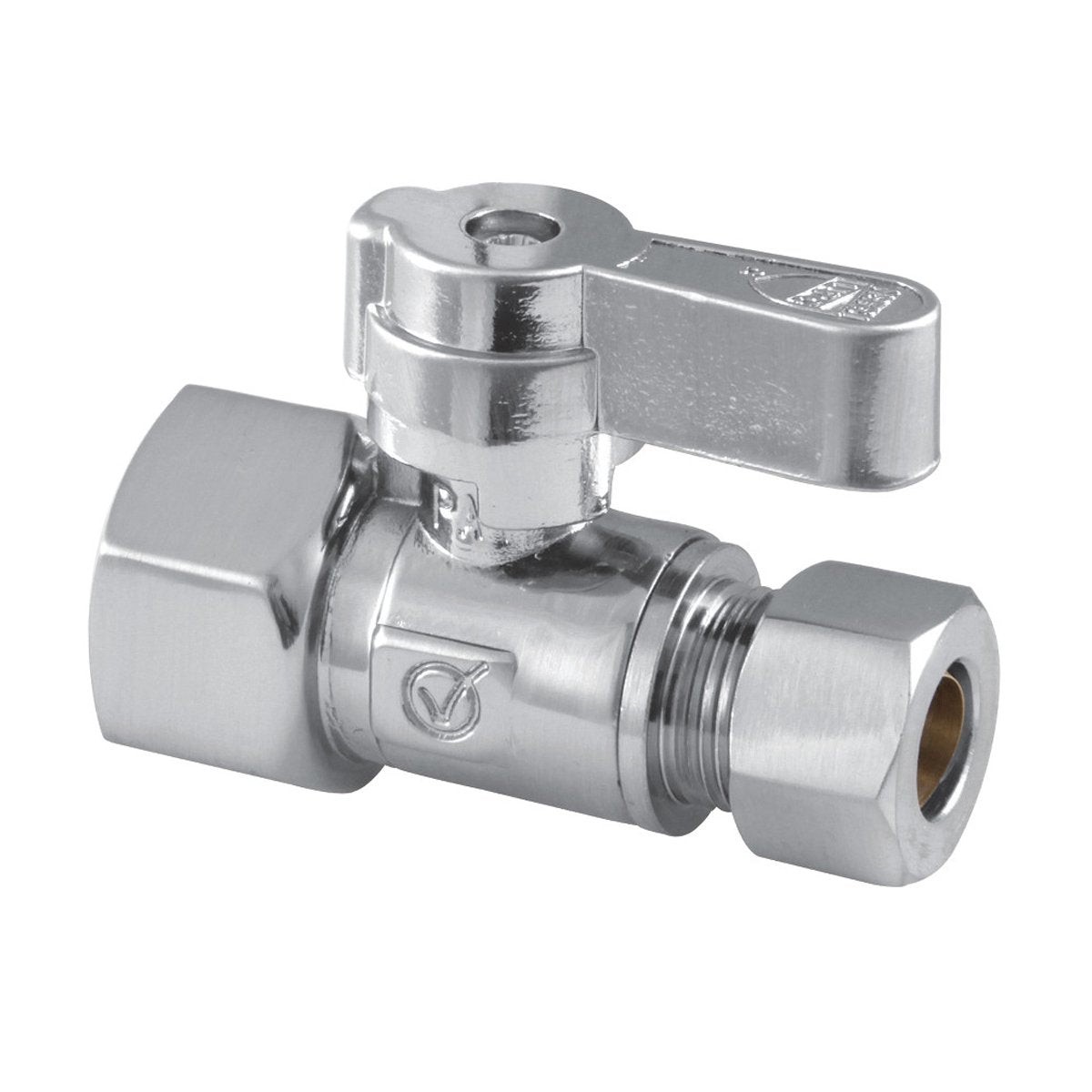Kingston Brass 12 FIP x 38 OD Comp Straight Stop Valve