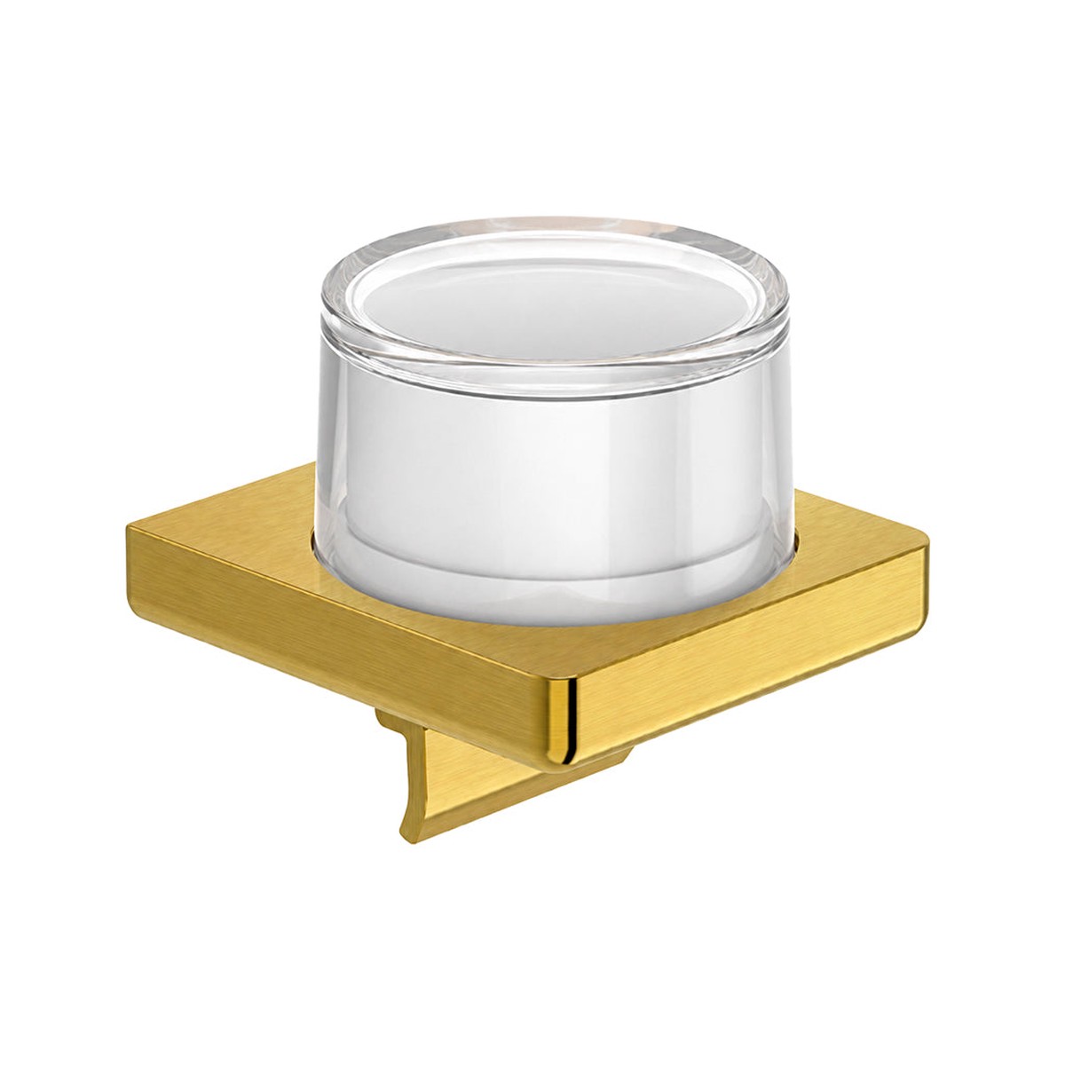 Tempo Soap Dispenser - Wall Mount - 5 BrassGlassBrushed Gold