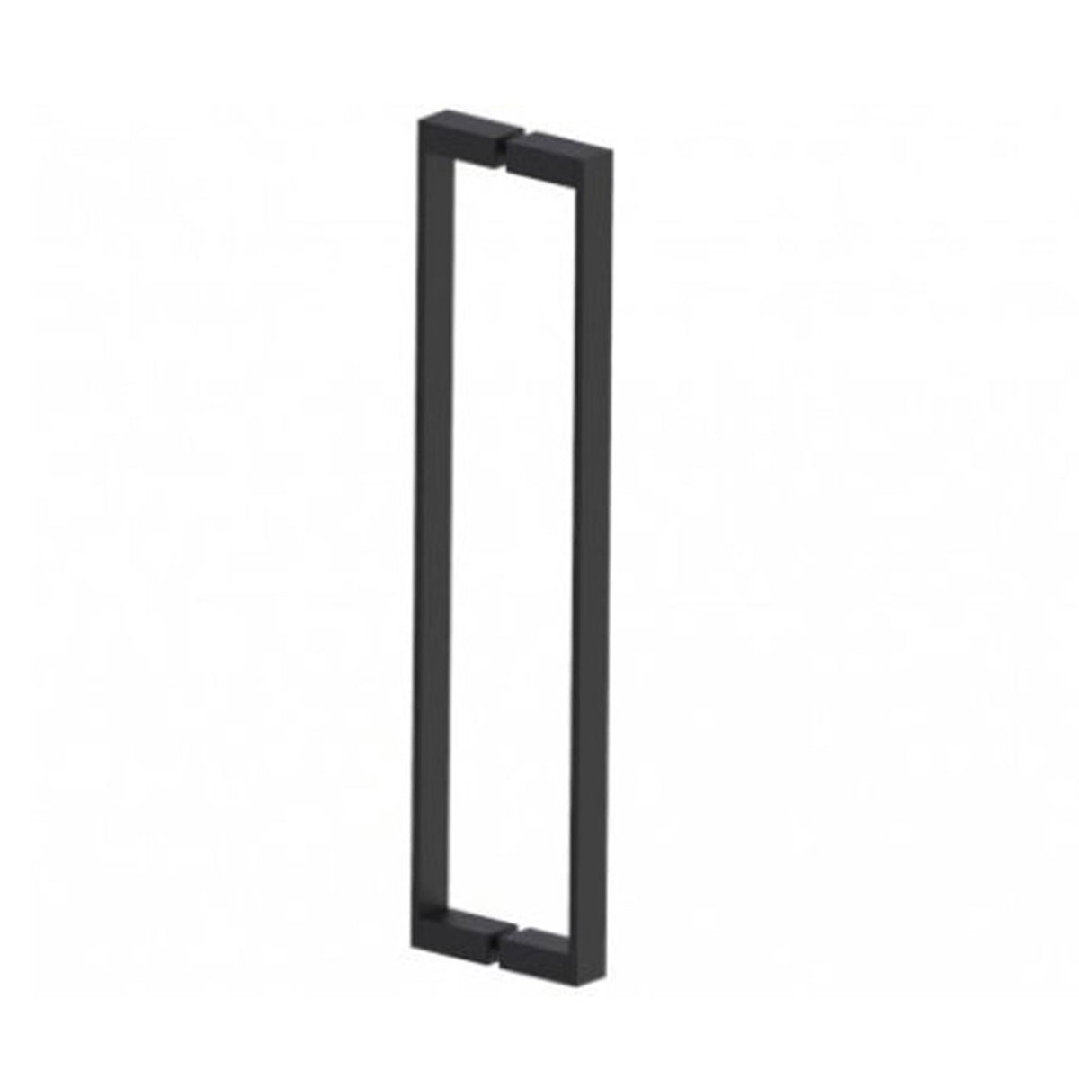 Berlin Double Glass Shower Door Handle - Door Mount - 18 BrassMatt Black