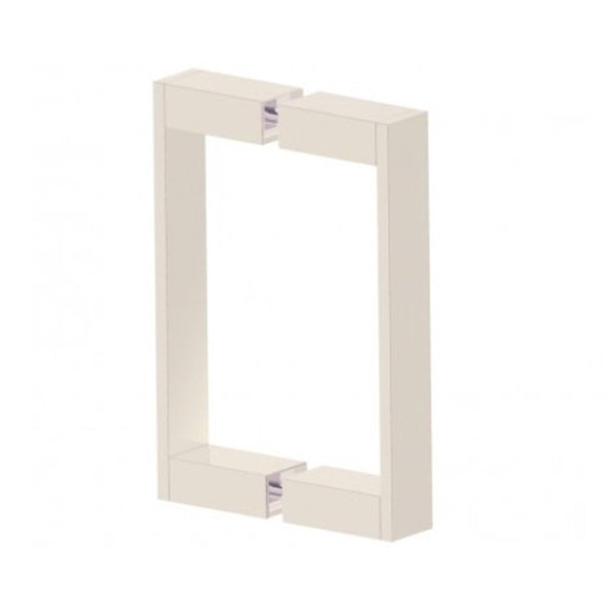 Berlin Double Glass Shower Door Handle - Door Mount - 8 BrassPolished Nickel
