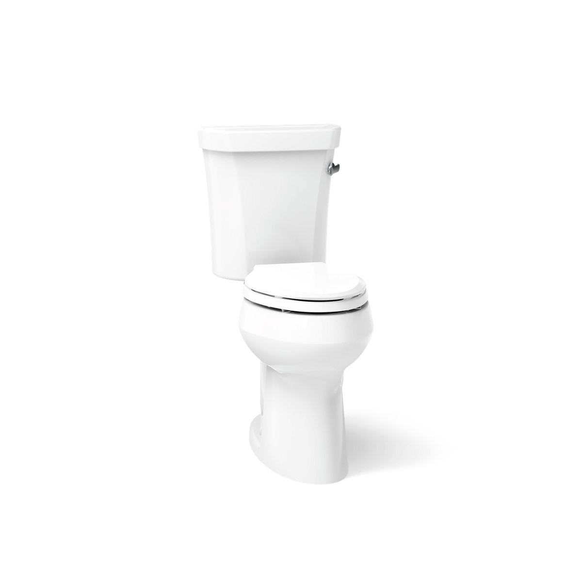 KOHLER K-3978-RA Wellworth Two-piece Elongated Toilet 16 GPF Right-Hand Trip Lever
