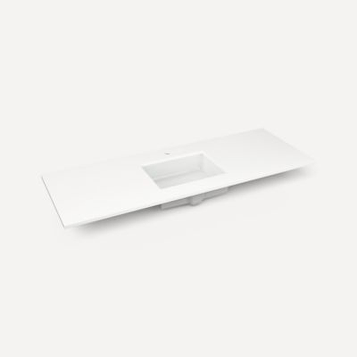 Robern TF61UCO90 Engineered Stone Top Quartz Stone Vanity Top 61 x 34 x 22 Center Undercounter Sink Single Hole
