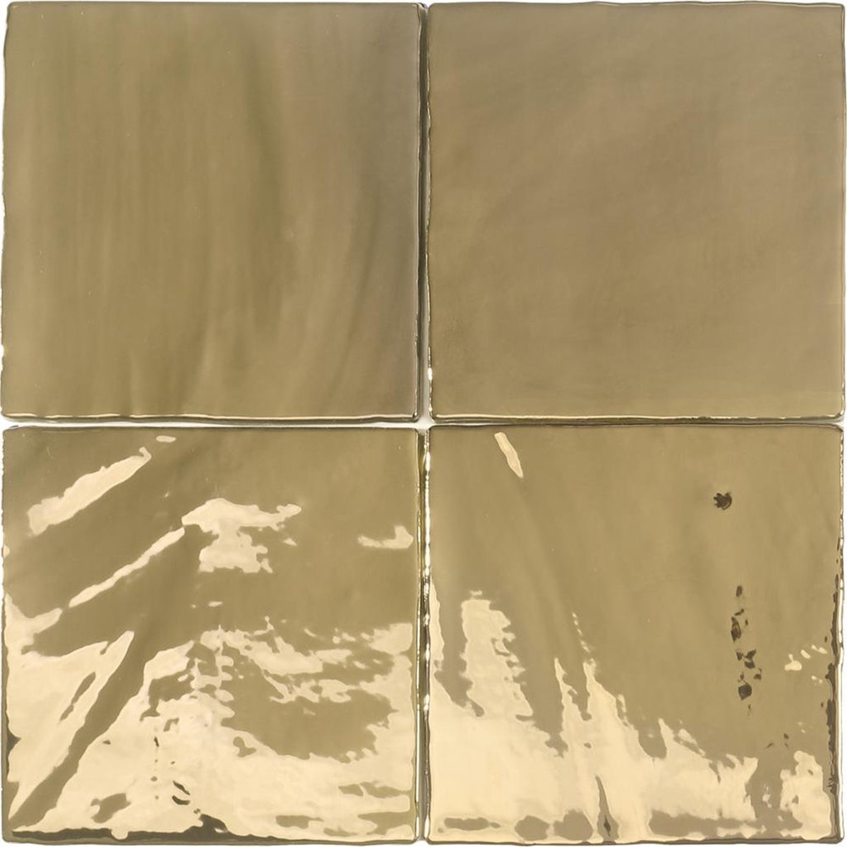 Tabarca Wall Tile - Wall Mount - 59 x 59 CeramicGloss Gold