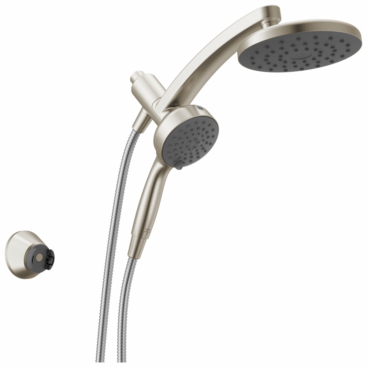 Delta Universal Showering Components 75648SN PivotPro 3-in-1 Combination Shower with TouchClean Spray Face