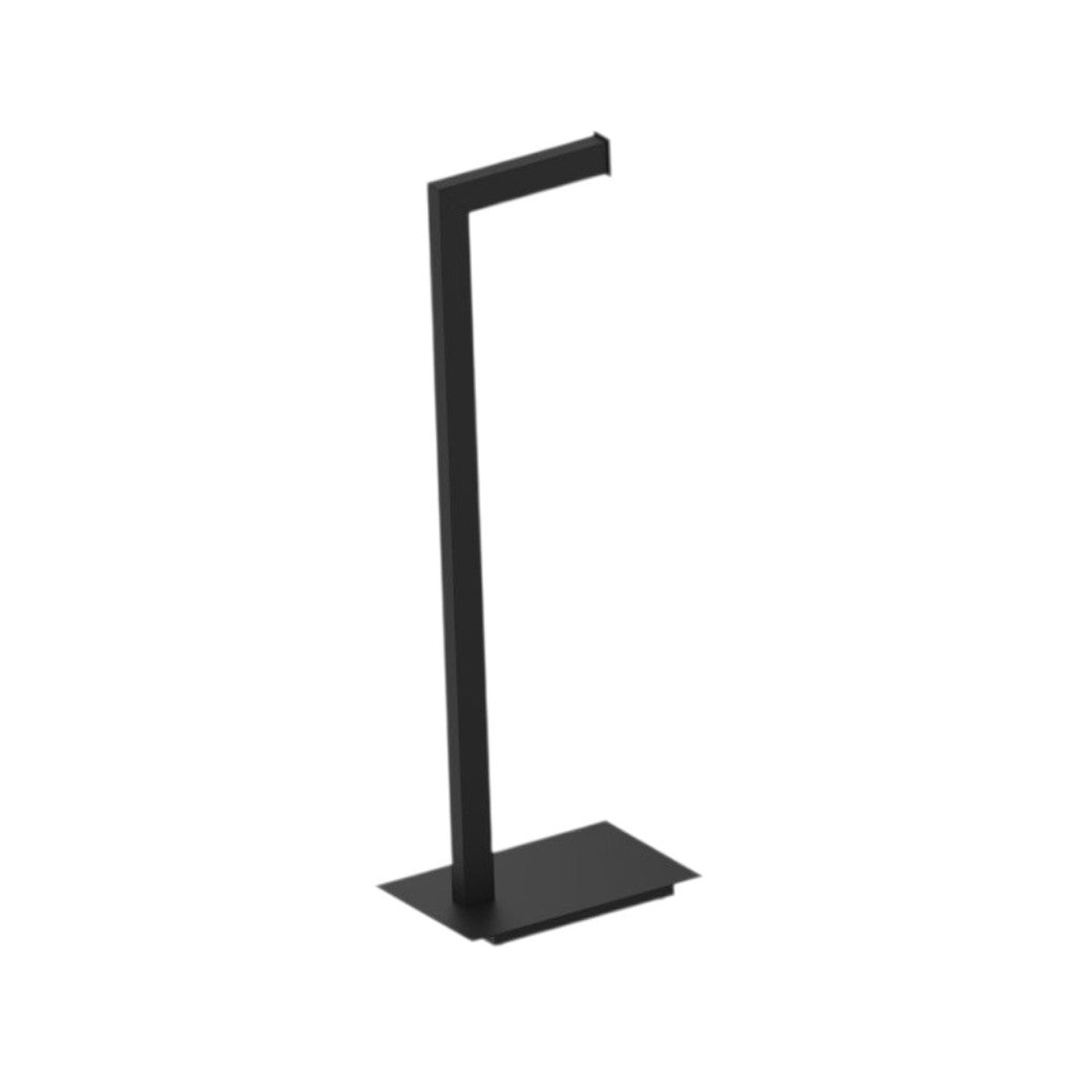 Square Toilet Paper Holder - Free Standing - 26 BrassMatt Black