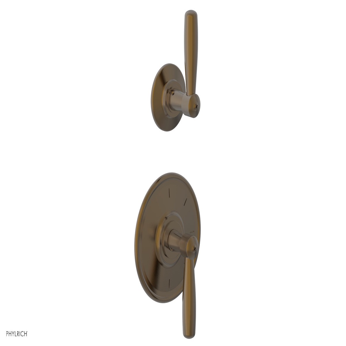WORKS - 12 Thermostatic Valve with Volume Control or Diverter Lever Handles 4-610