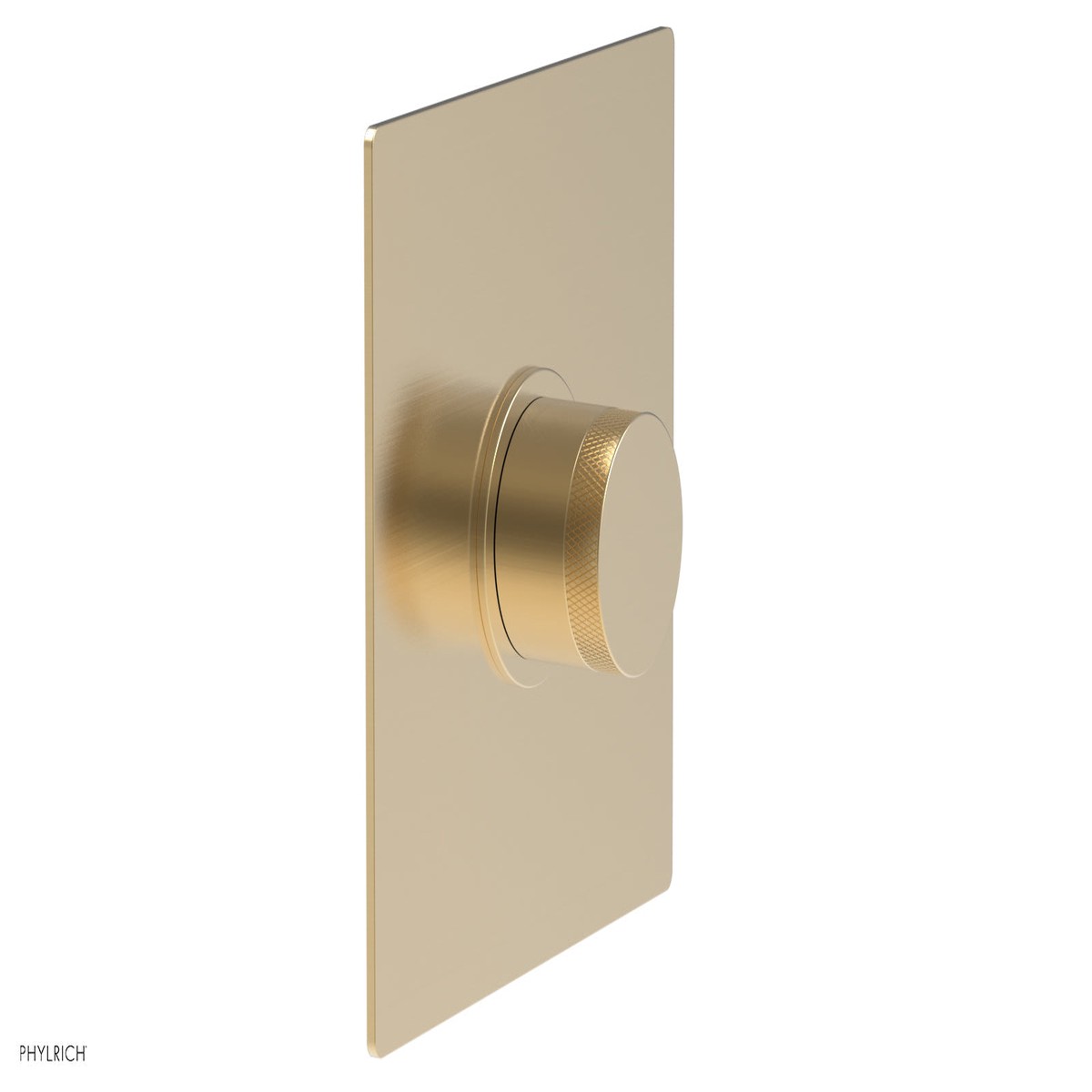BASIC II Pressure Balance Square Shower Plate Knurled Handle Trim 4-184