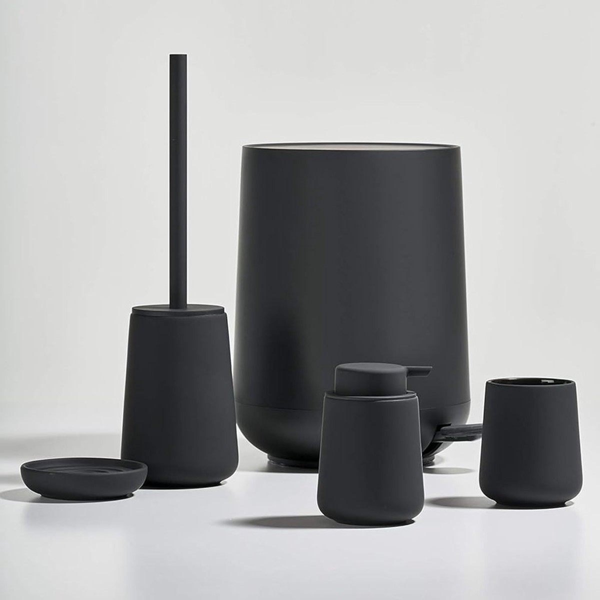 Nova One Bathroom Accessories Set - Free Standing - StonewareBlack