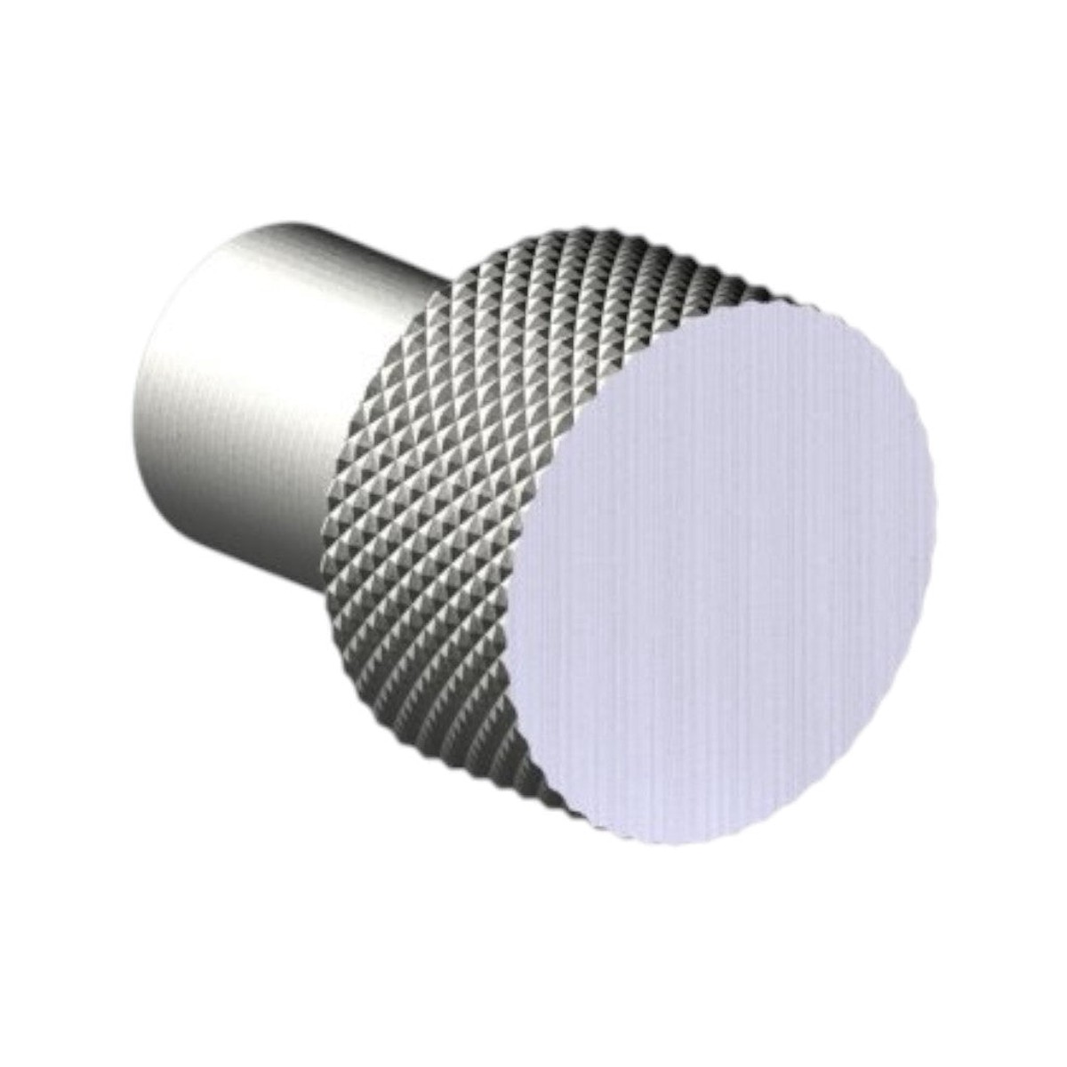 Circo Knurled Cabinet Knob - Cabinet Mount - 1 BrassBrushed Nickel