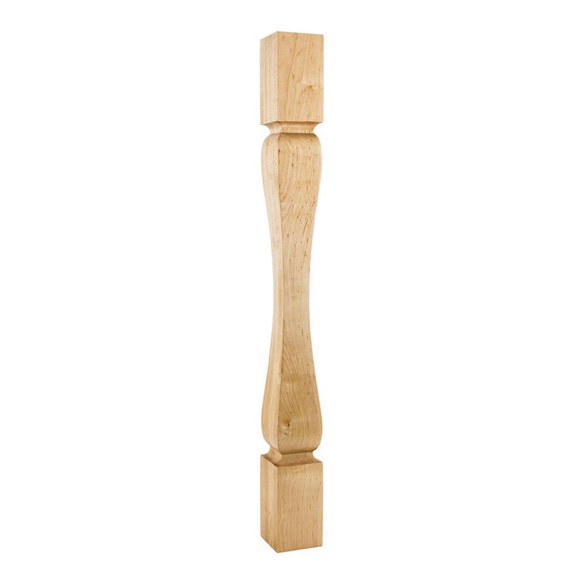 Hardware Resources White Birch Baroque Minimalist Wood Post