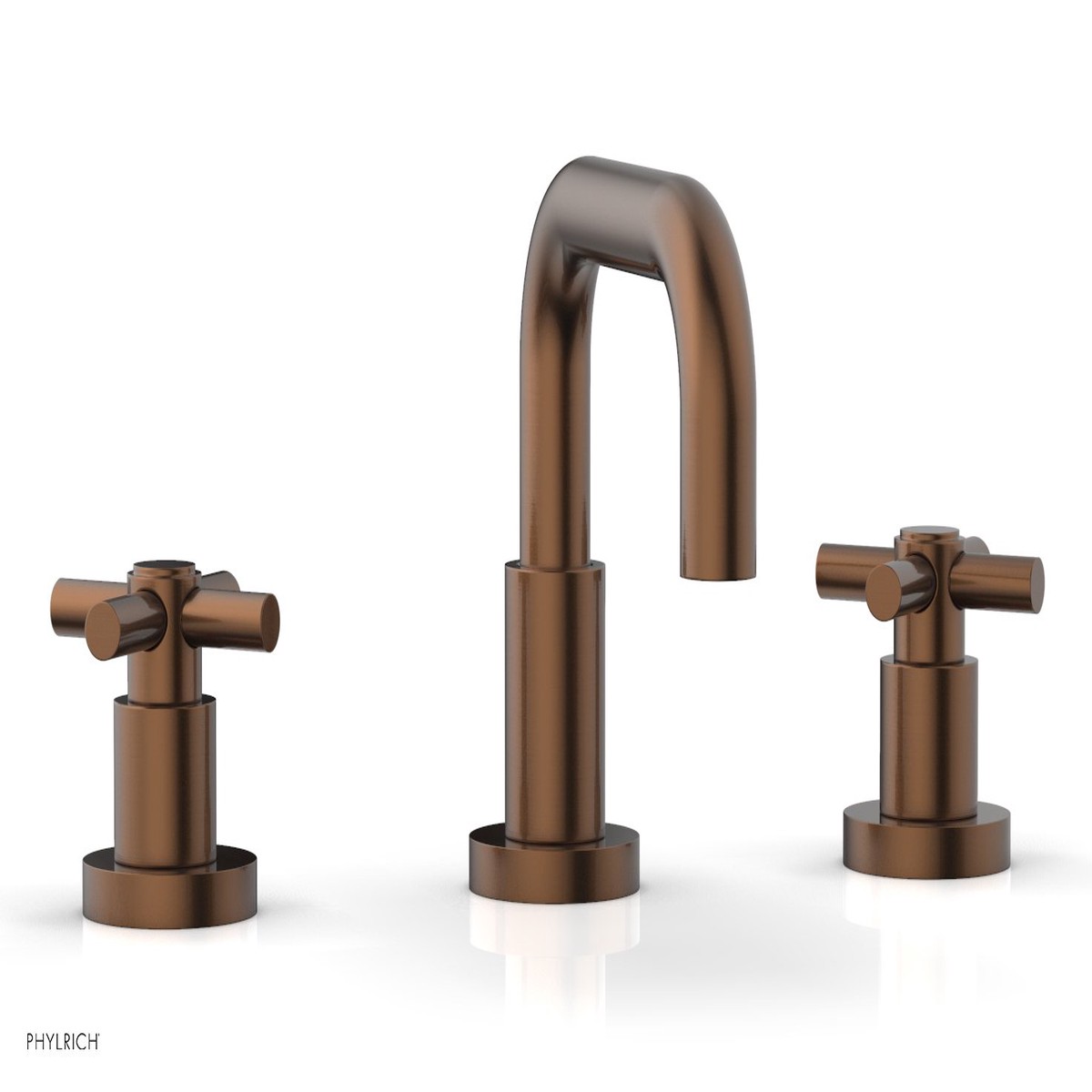 BASIC Widespread Faucet 6 38 High Spout Tubular Cross Handles D136