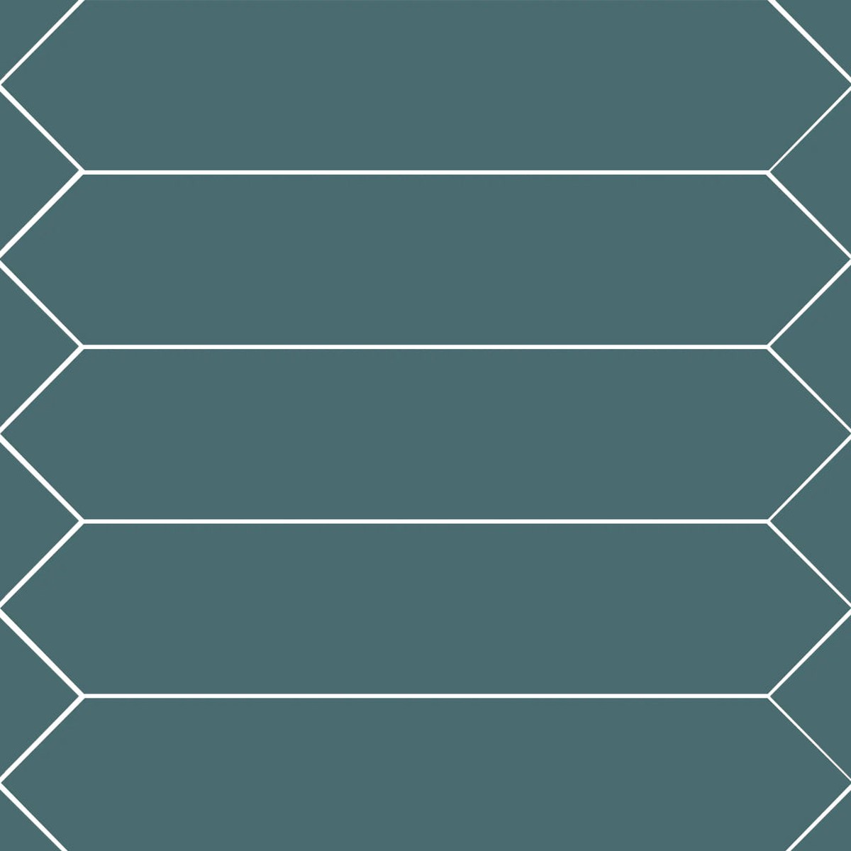 Block Arrow Verde Matte Wall Tile - Wall Mount - 2 x 10 CeramicGreen