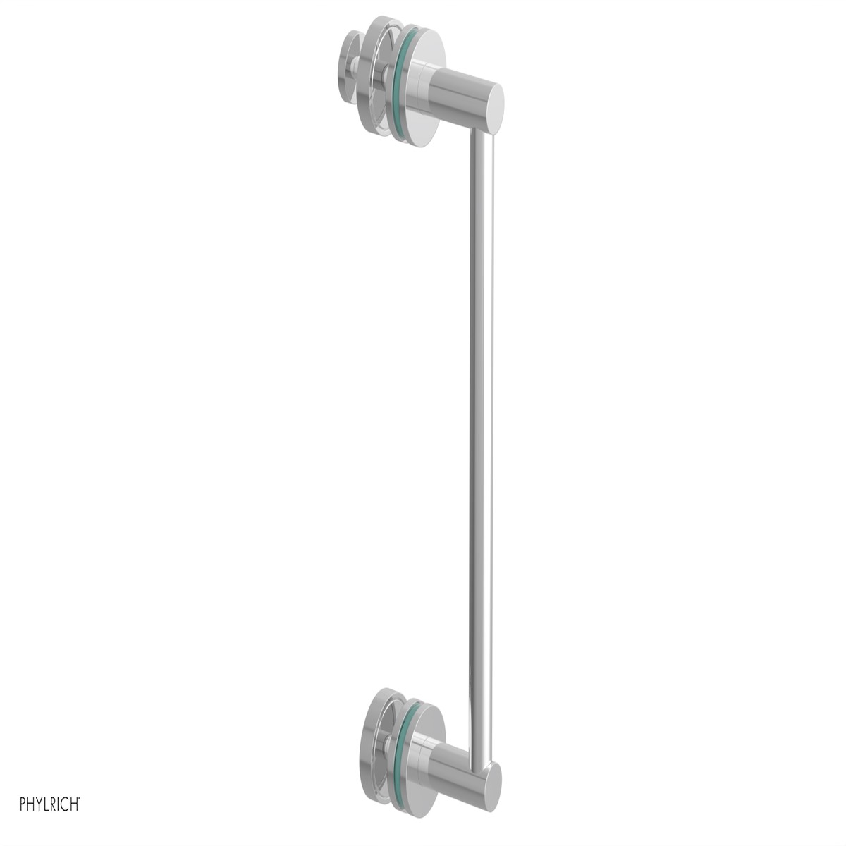JOLIE - 12 Single Sided Shower Pull with Turqoise Accents 222-92-12