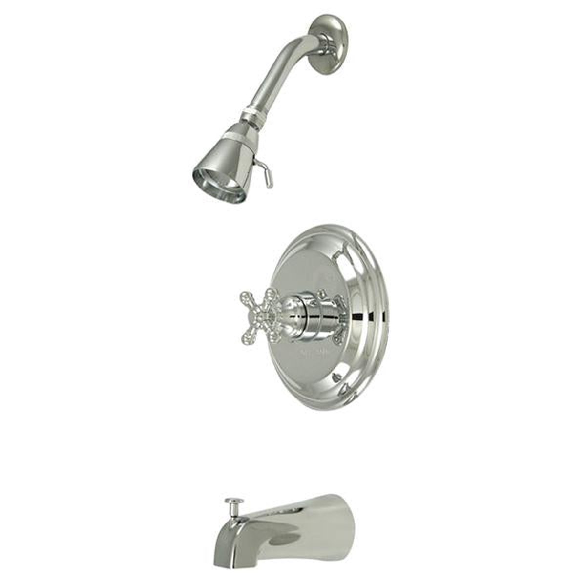 Kingston Brass Water Saving Metropolitan Tub and Shower Faucet with Cross Handles