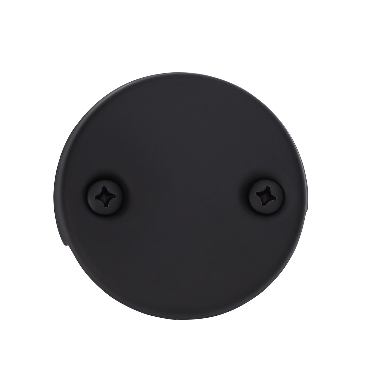 PRIMSOPH Two Hole Tub Drain Overflow Faceplate Matte Black