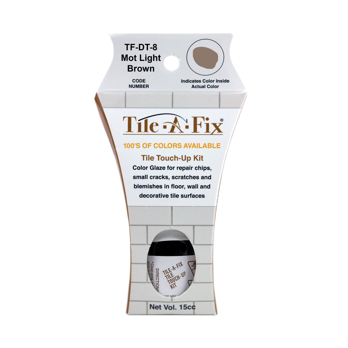 TF-DT-8 Tile-A-Fix Tile Touch Up Repair Glaze - Daltile Mot Light Brown