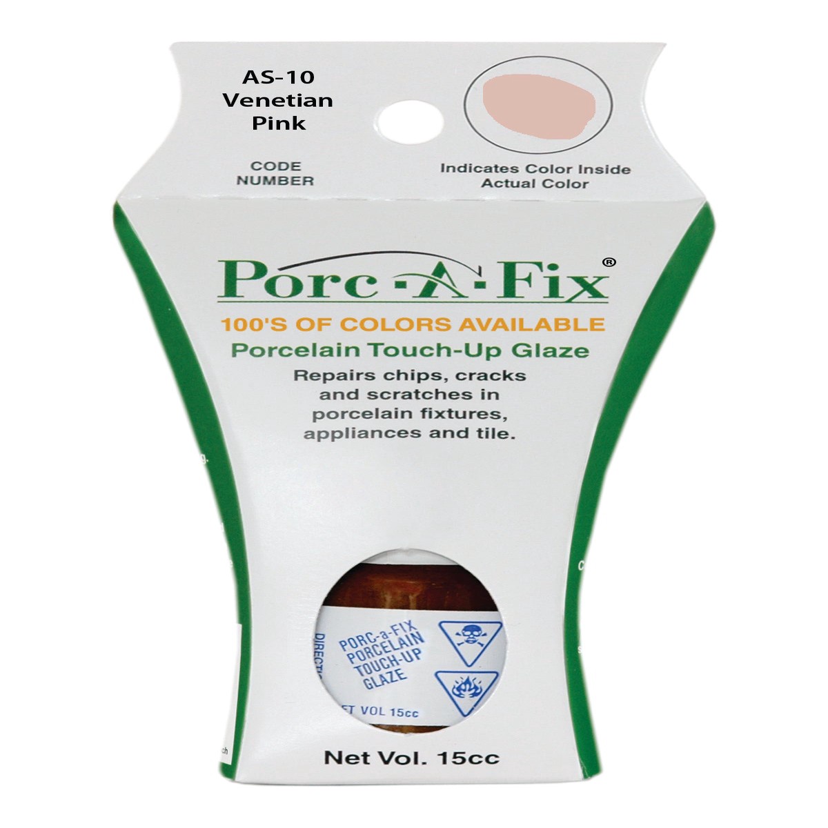 AS-10 Porc-A-Fix Touch Up Repair Glaze - American Standard Venetian Pink