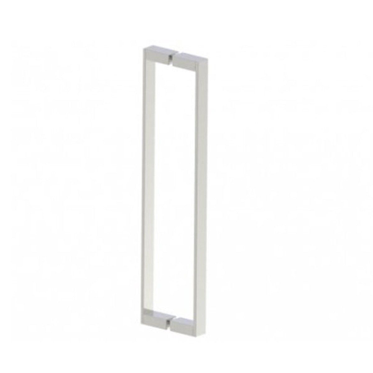 Berlin Double Glass Shower Door Handle - Door Mount - 24 BrassBrushed Nickel