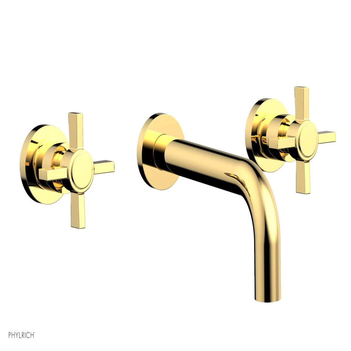 BASIC Wall Lavatory Set 7 12 Spout - Blade Cross Handles DWL137