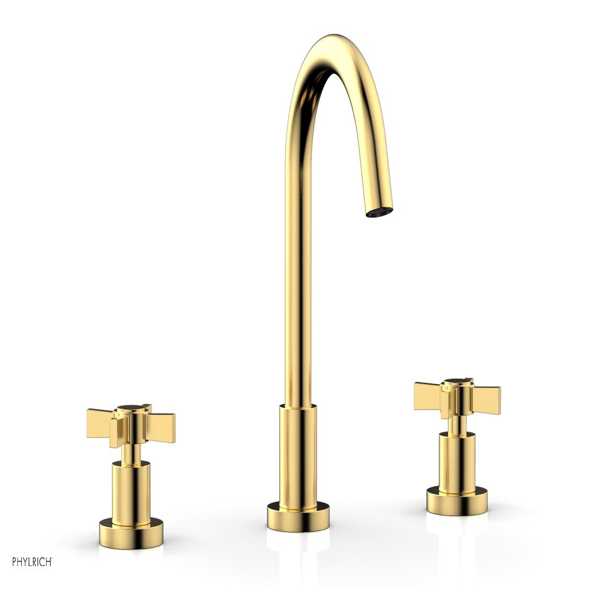 BASIC Widespread Faucet 10 12 High Spout Blade Cross Handles D137