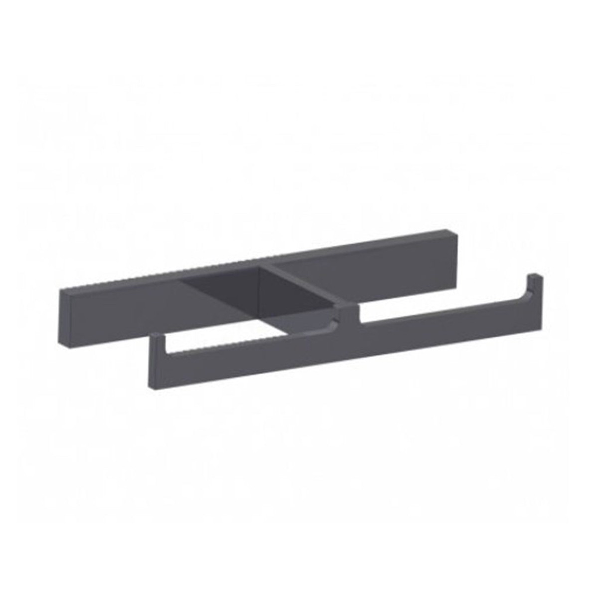 Berlin Double Toilet Paper Holder - Wall Mount - 12 BrassMatt Black