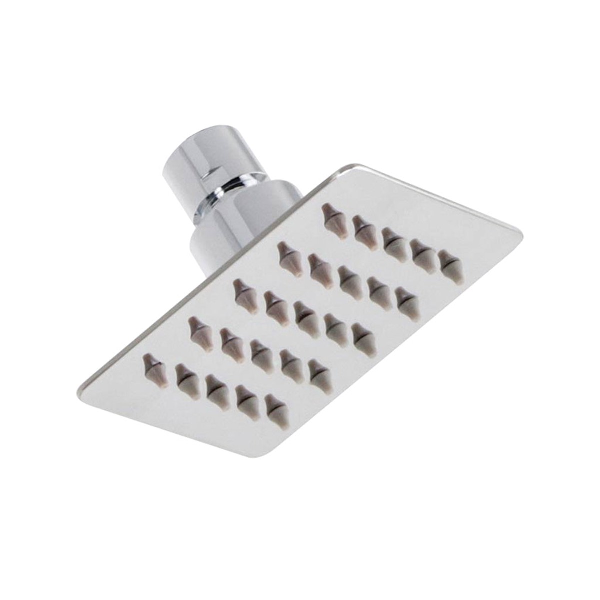 Devon Sharp Nozzles Slim Shower Head - Wall Or Ceiling Mount - 4 Stainless SteelPolished Chrome