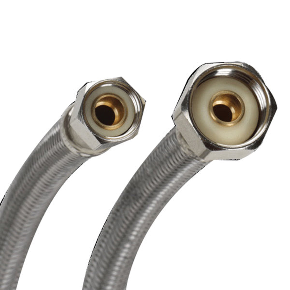Fluidmaster B1F20 38 Compression x 12 FPT Braided Faucet Supply Line (20 Length)