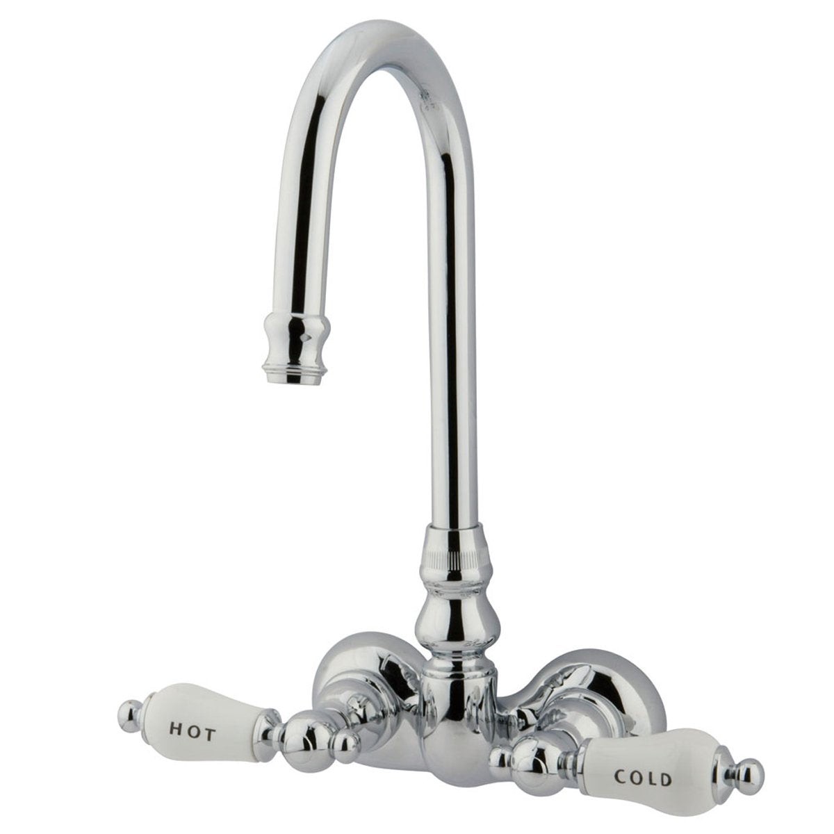 Kingston Brass Vintage Wall Mount 3-38 Classic Clawfoot Tub Filler Faucet