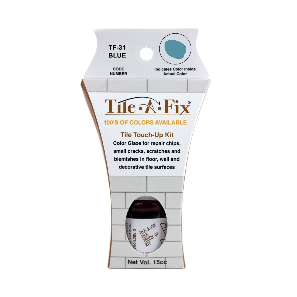 TF-31 Tile-A-Fix Touch Up Repair Glaze - Blue