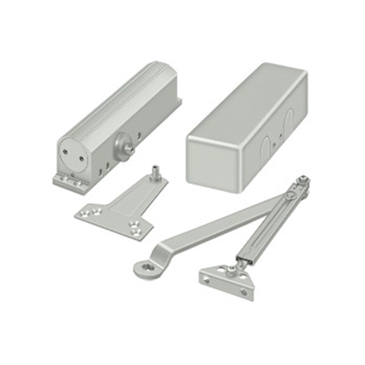 Universal Door Closer - Door Mount - 11 AluminumAluminum