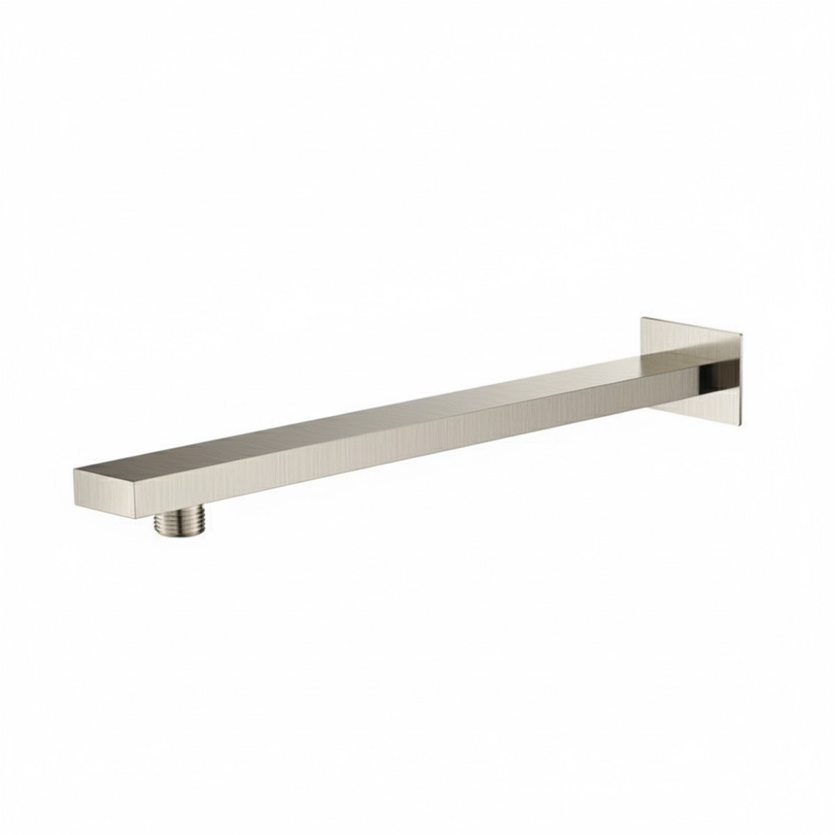 Universal Square Shower Arm - Wall Mount - 15 BrassBrushed Nickel