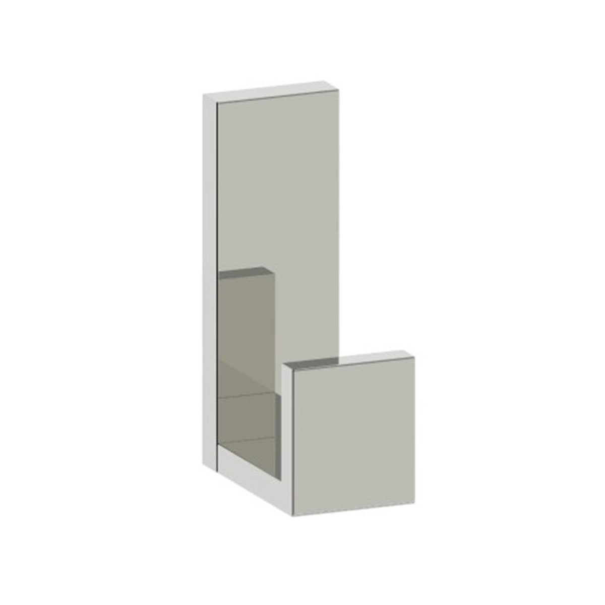 Berlin Large Coat Hook - Wall Mount - 4 BrassPolished Nickel