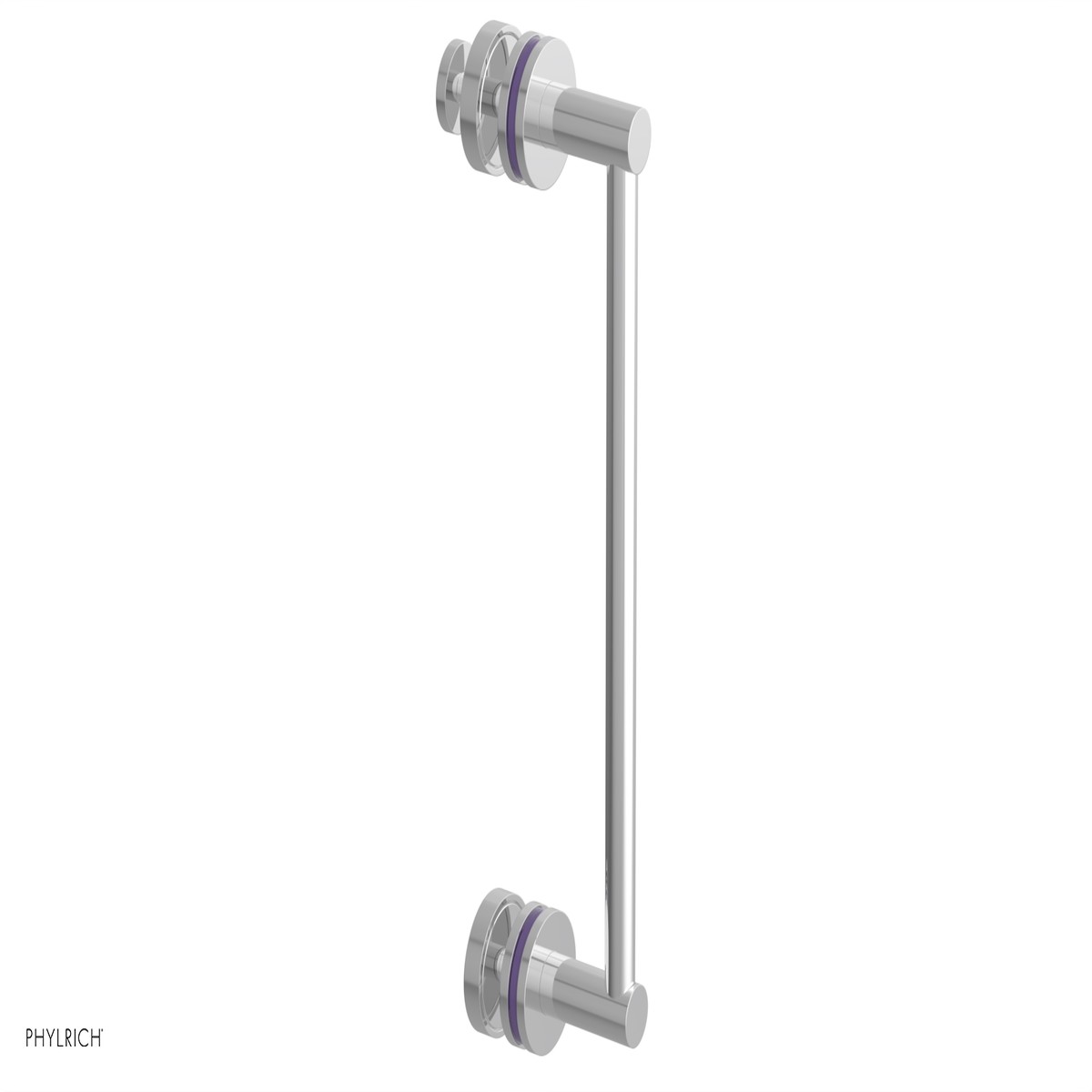 JOLIE - 12 Single Sided Shower Pull with Purple Accents 222-92-12