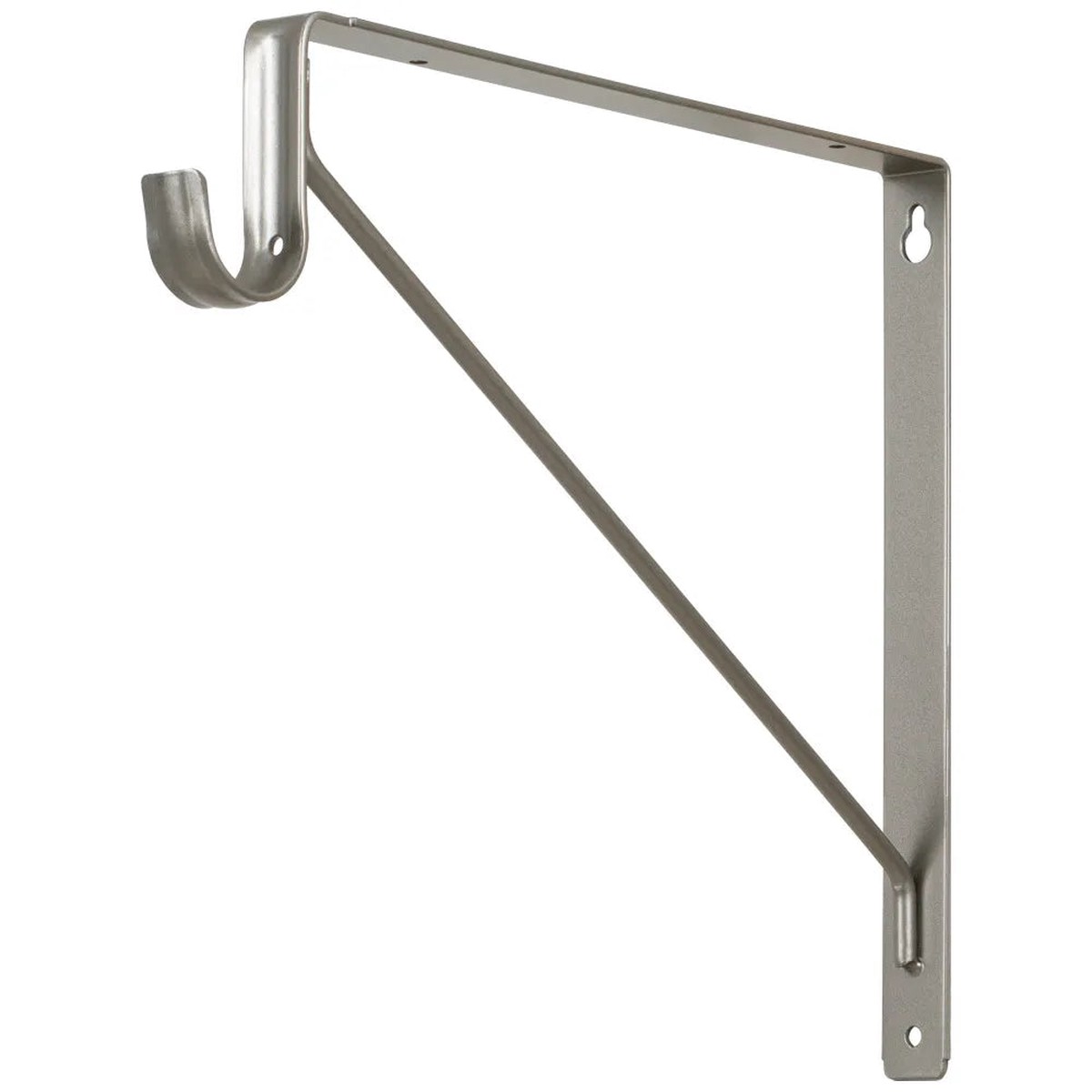 Shelf Bracket Support for Lighted Closet Rod