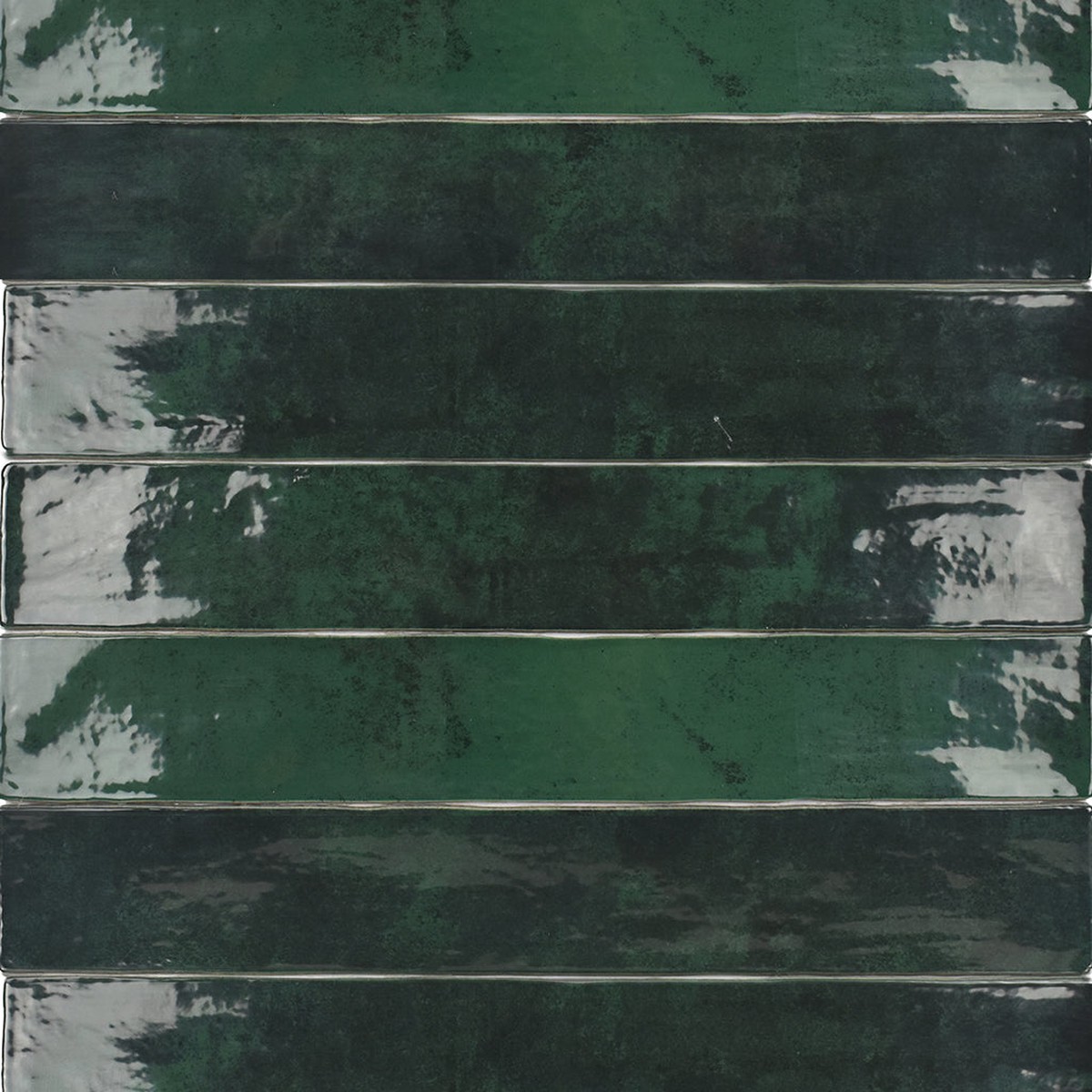 Zellige Emerald Green Wall Tile - Wall Mount - 25 x 16 CeramicGreen