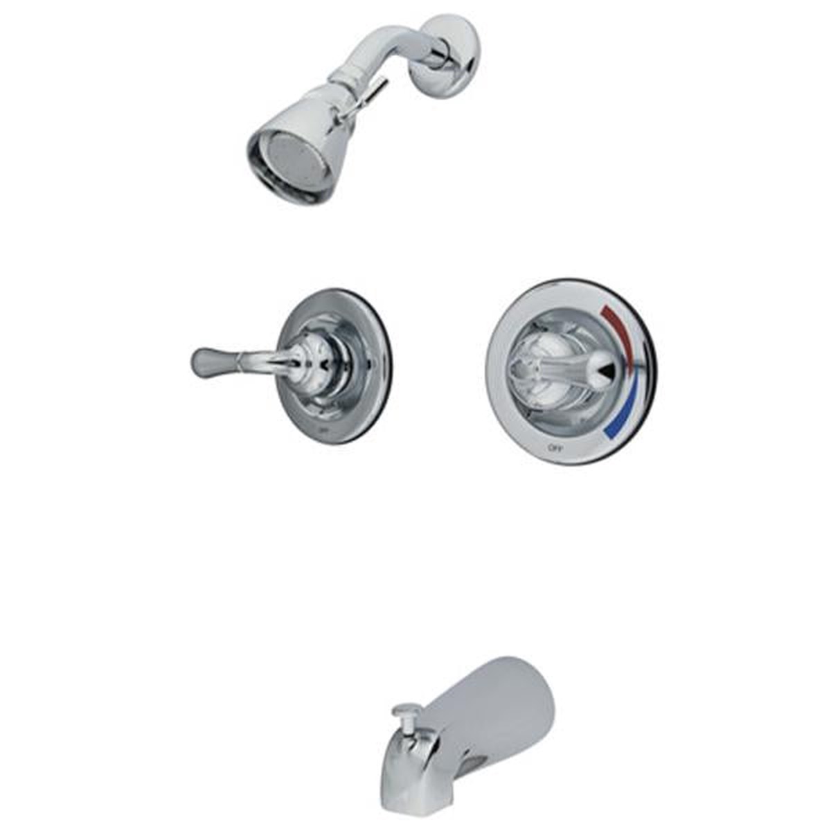 Kingston Brass Water Saving Magellan Tub and Shower Faucet with Pressure Balanced Valve