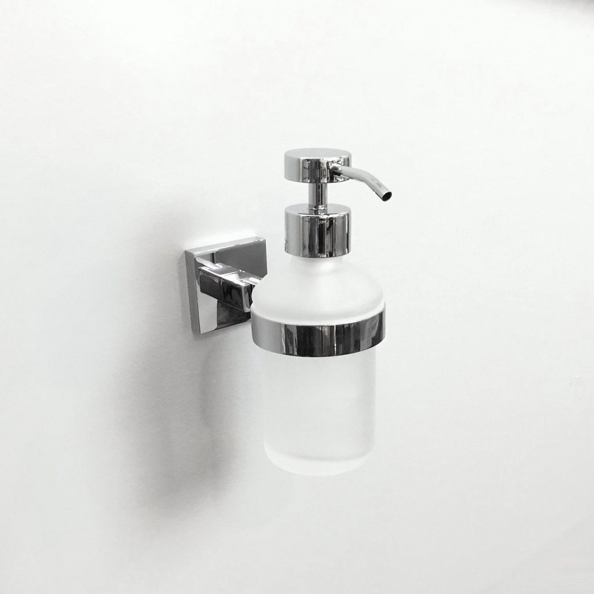 Line Soap Dispenser - Wall Mount - 6 BrassGlassPolished Chrome