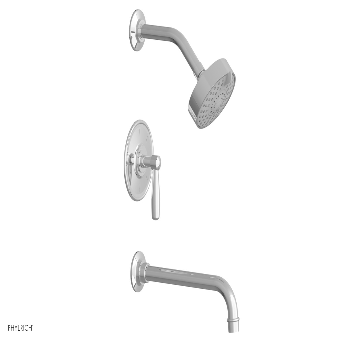 WORKS 10 Pressure Balance Tub and Shower Set - Lever Handle 220-27-10