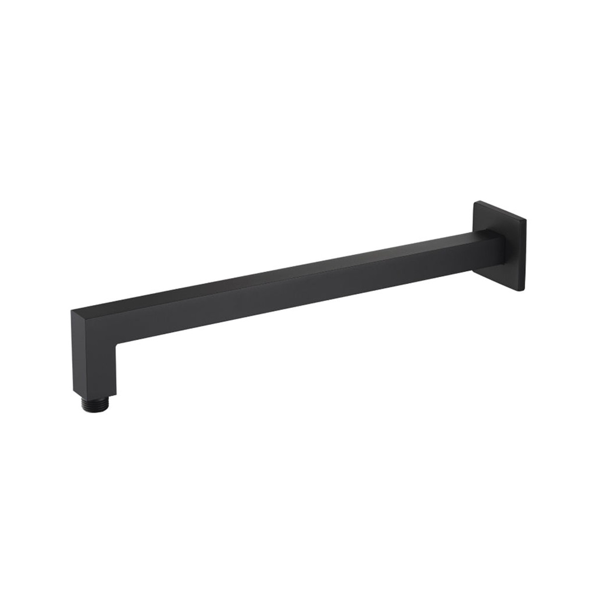Universal Square Shower Arm - Wall Mount - 16 BrassMatt Black