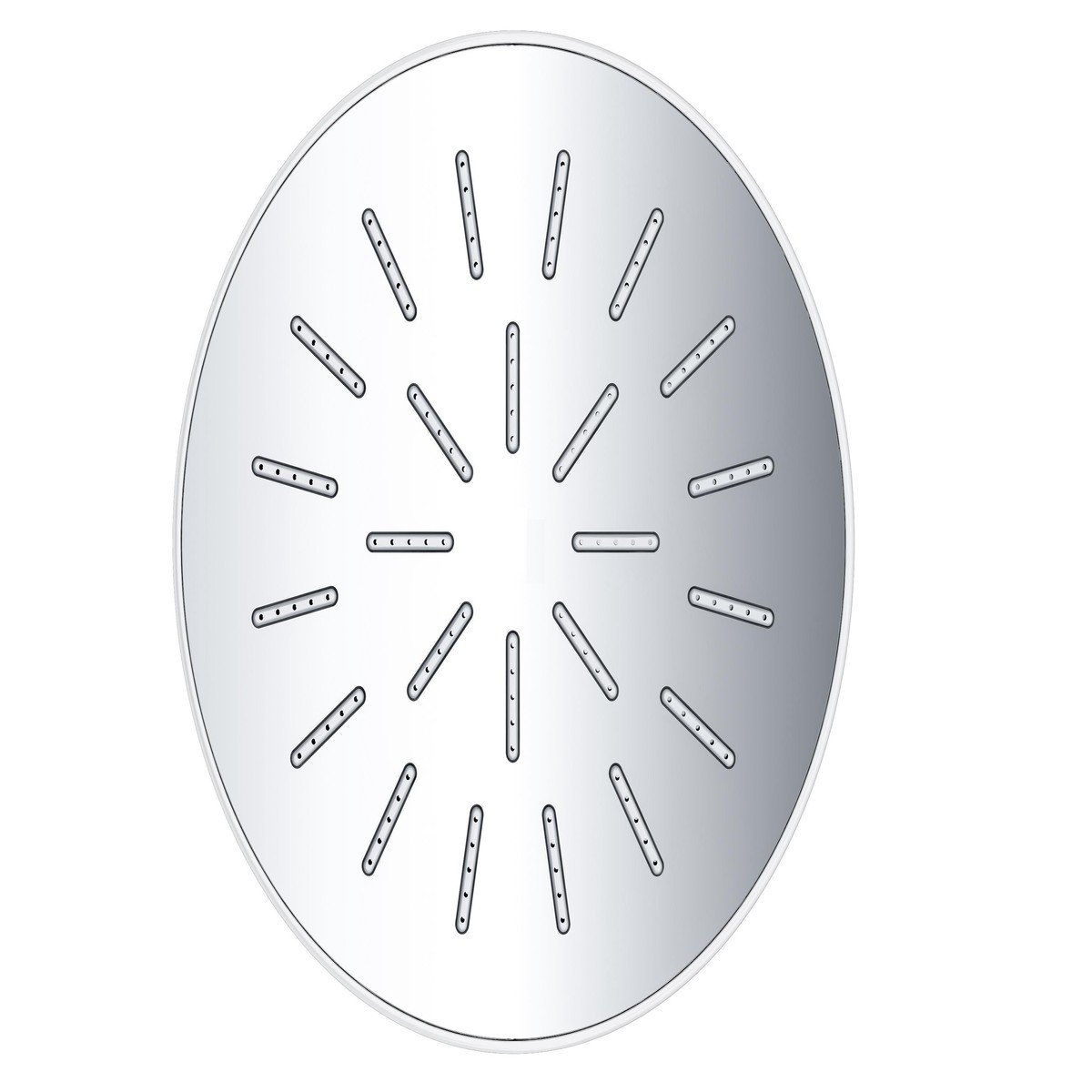 Dawn Single Function Round Rain Showerhead in Chrome