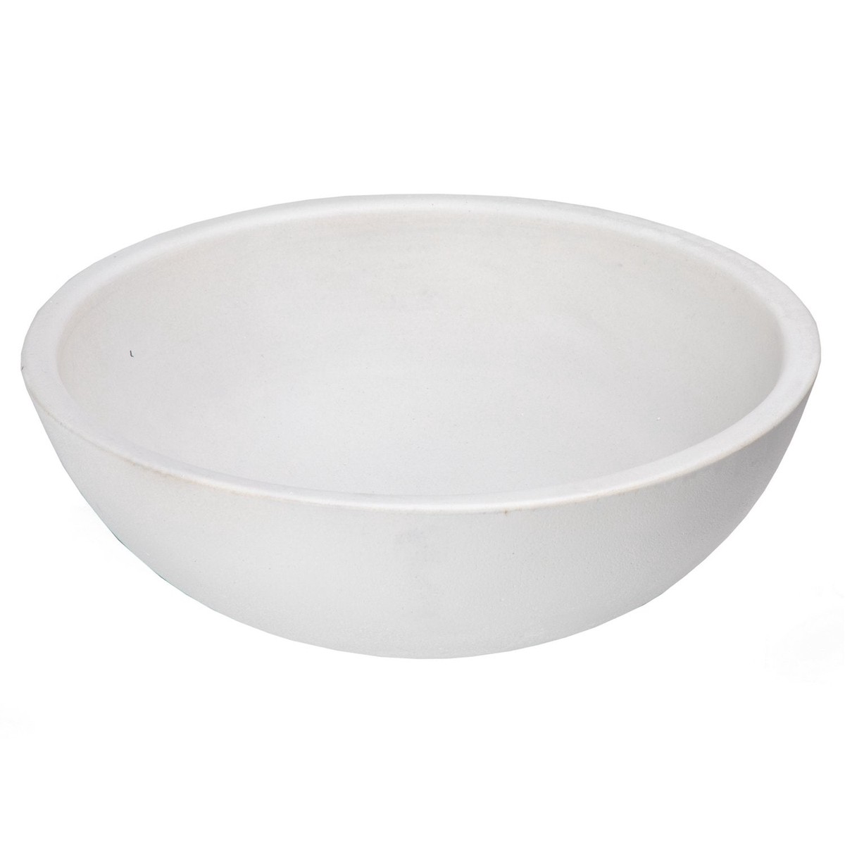 Eden Bath 14-Inch Small Concrete Round Vessel Sink - White